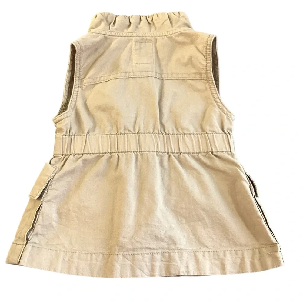 Old Navy Safari Cargo Vest Rolled Oats Color‎ Size 18-24 Months Style 967628